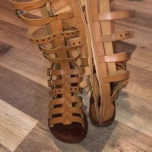 DIALS BRAND FROM MACYS. Leather gladiator sandals